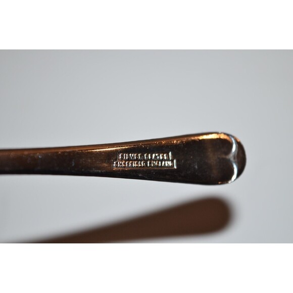 Vtg Sheffield Dessert Forks Set Silver Plated 6pc Plain design - Picture 5 of 6